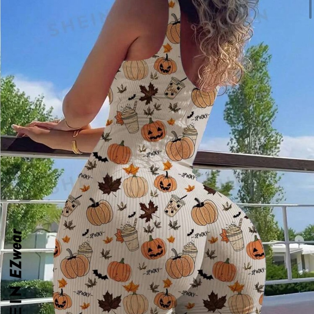 Women's Halloween Print Dress - White